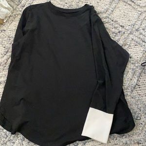 Universal Standard Tshirt with colorblock sleeve